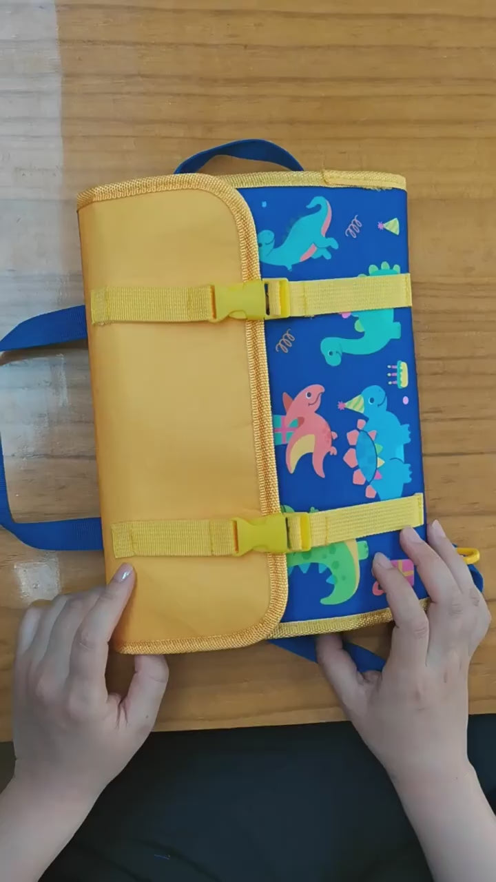 New Hot Cross-border Baby Early Education Schoolbag Felt Busy Board Educational Toys Children Felt Learning Board video 2