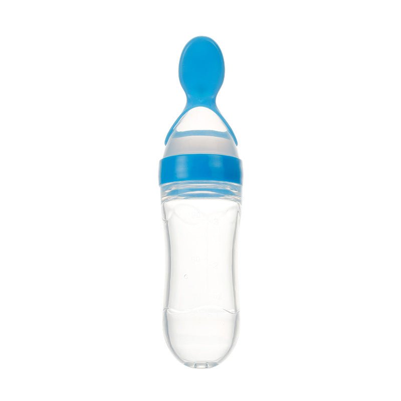 Silicone Squeeze Baby Feeding Bottle with Spoon Bangladesh - BaBy's World