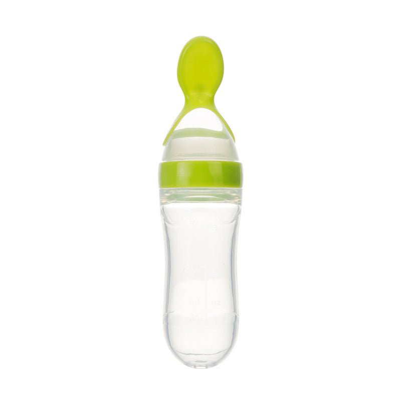 Silicone Squeeze Baby Feeding Bottle with Spoon Bangladesh - BaBy's World