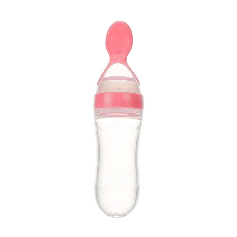 Silicone Squeeze Baby Feeding Bottle with Spoon Bangladesh - BaBy's World