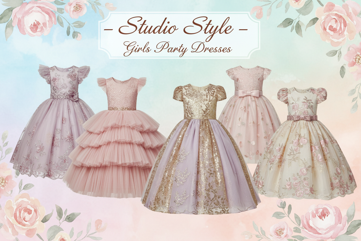 Studio Style Girls Party Dress Promotional Banner