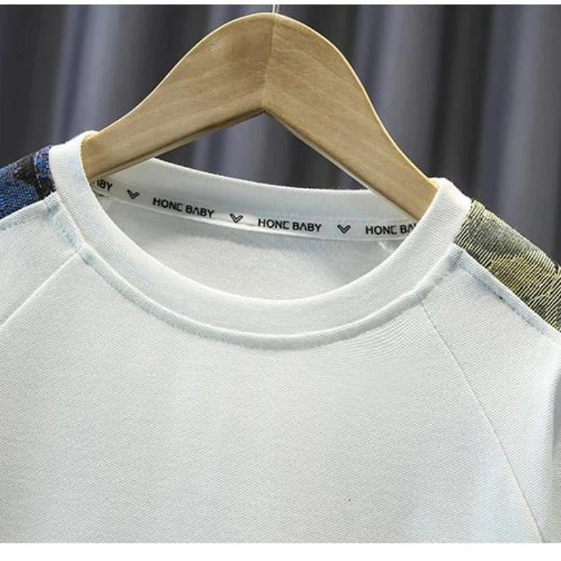 Summer Boy Clothes - Summer Baby Boy Clothes Set Children Girls Fashion Bear Printed T-shirts and Shorts 2pcs Suit Kid