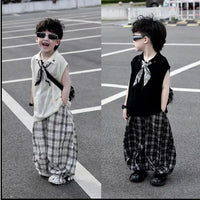 Summer Boys 2pcs Baby Sleeveless Lapel | Baby's World Bangladesh
