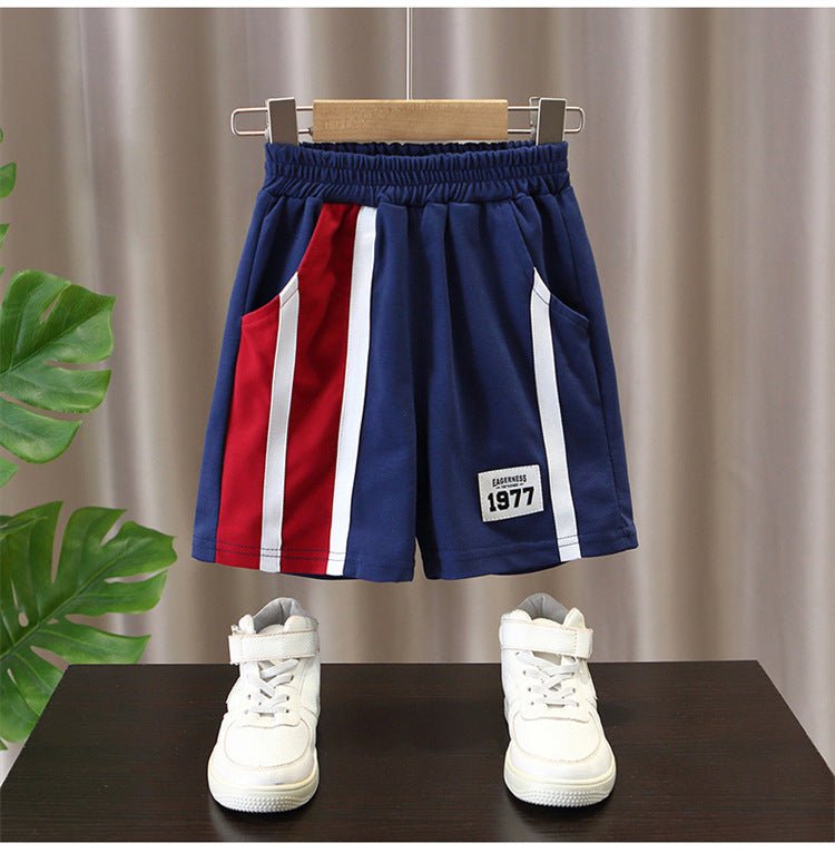 Summer Boys Clothes - Summer Baby Boys Clothes Suits Kids Patchwork POLO Shirts and Shorts 2pcs Suit Children Short Sleeve