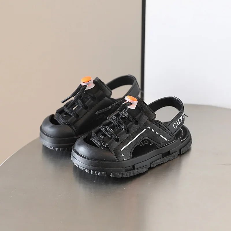 Summer Baby Sandals Toe-protection Boys Beach Shoes Kids Girls Sport Sandals Soft Bottom Toddler Shoes Sandalias (size 24-White)) - BaBy's World