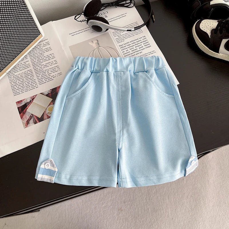 Summer Children Suits Boys Girls Short-sleeved Striped T-shirt +Shorts 2pcs/Set Babies Fashion Tracksuits Kids Casual