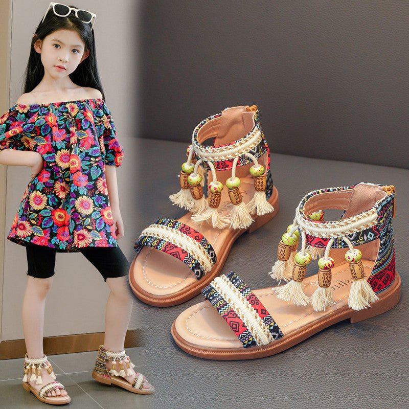 Summer Ethnic Style Retro Children's Roman Sandals - BaBy's World