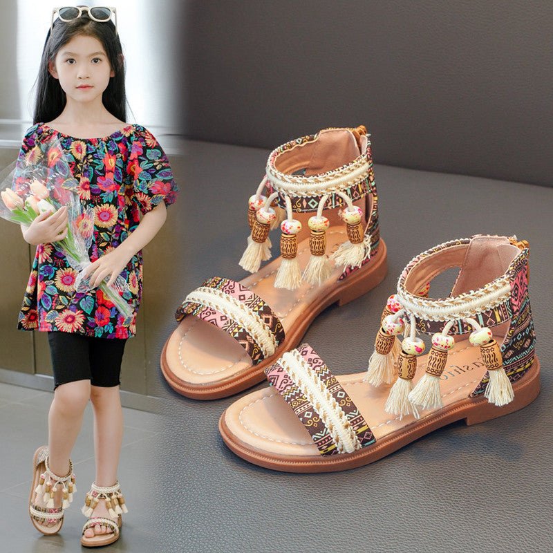 Summer Ethnic Style Retro Children's Roman Sandals - BaBy's World