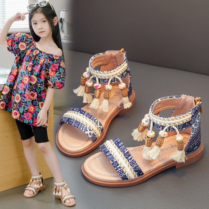 Summer Ethnic Style Retro Children's Roman Sandals - BaBy's World