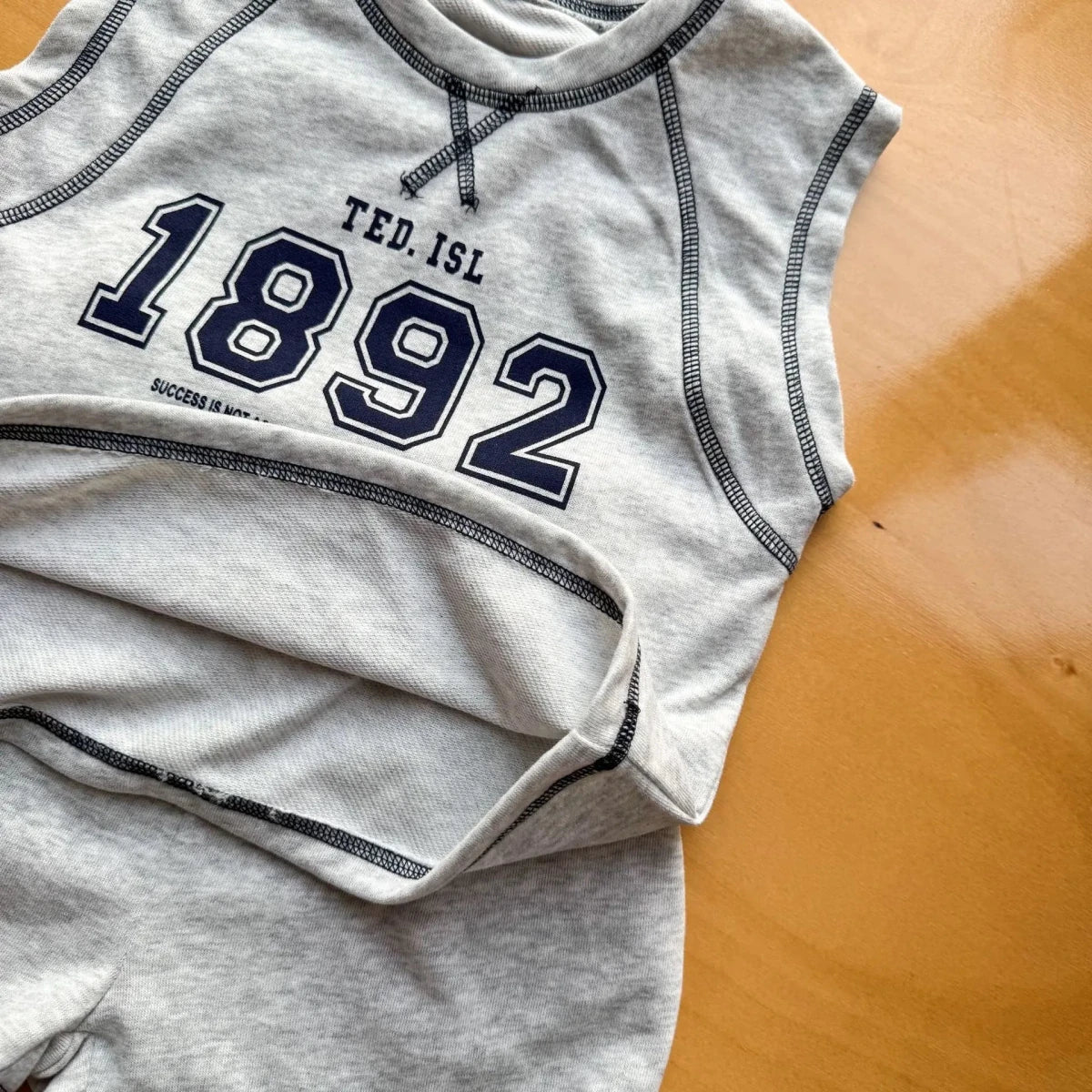 Summer New Children Short Sleeve Clothes Set Boys Letter Print T Shirts 2pcs Suit Girls Vest Dress Kids Brother Sisters Set - Mom & Kids