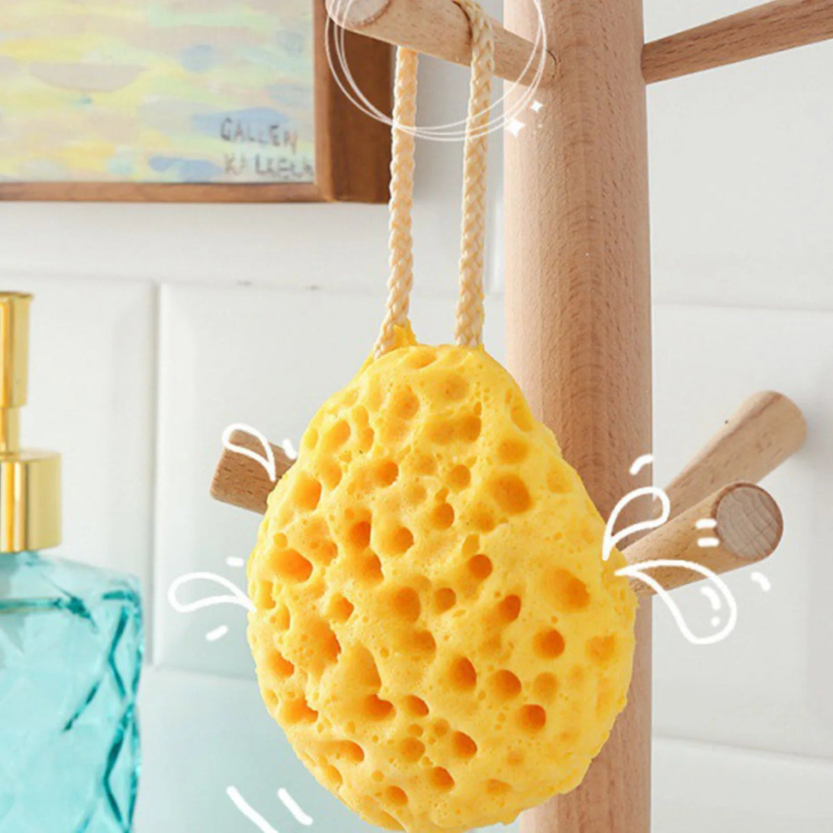 Super Soft Sponge Bath Ball Scrubber Baby Kids Bath Sponge Easy to Clean and Dry for All Kinds of Skin Body Cleaning - BaBy's World