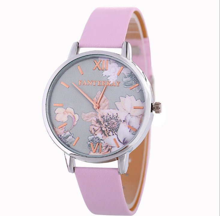 Women's Quartz Watches Major Brand Huawa Belt Quickly Sells Wish Source Broken Flower Watches - BaBy's World