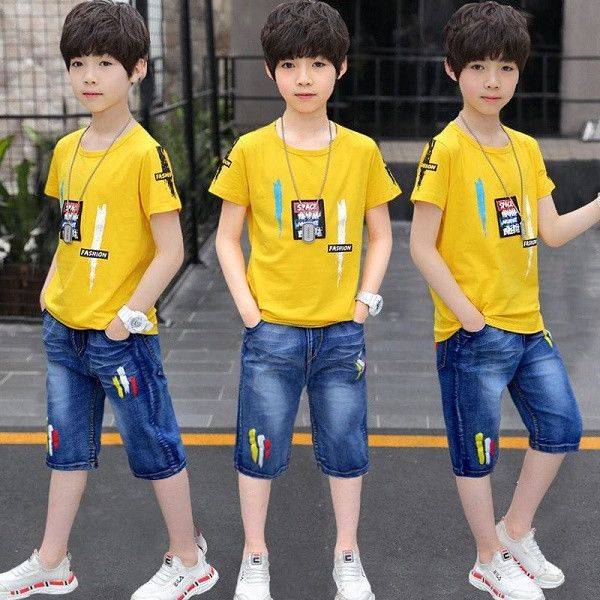 Boys Fashion Dress Set Bangladesh | Original Imported Stylish Kids Outfit Set - T-shirt Set - Baby's World (view 3)